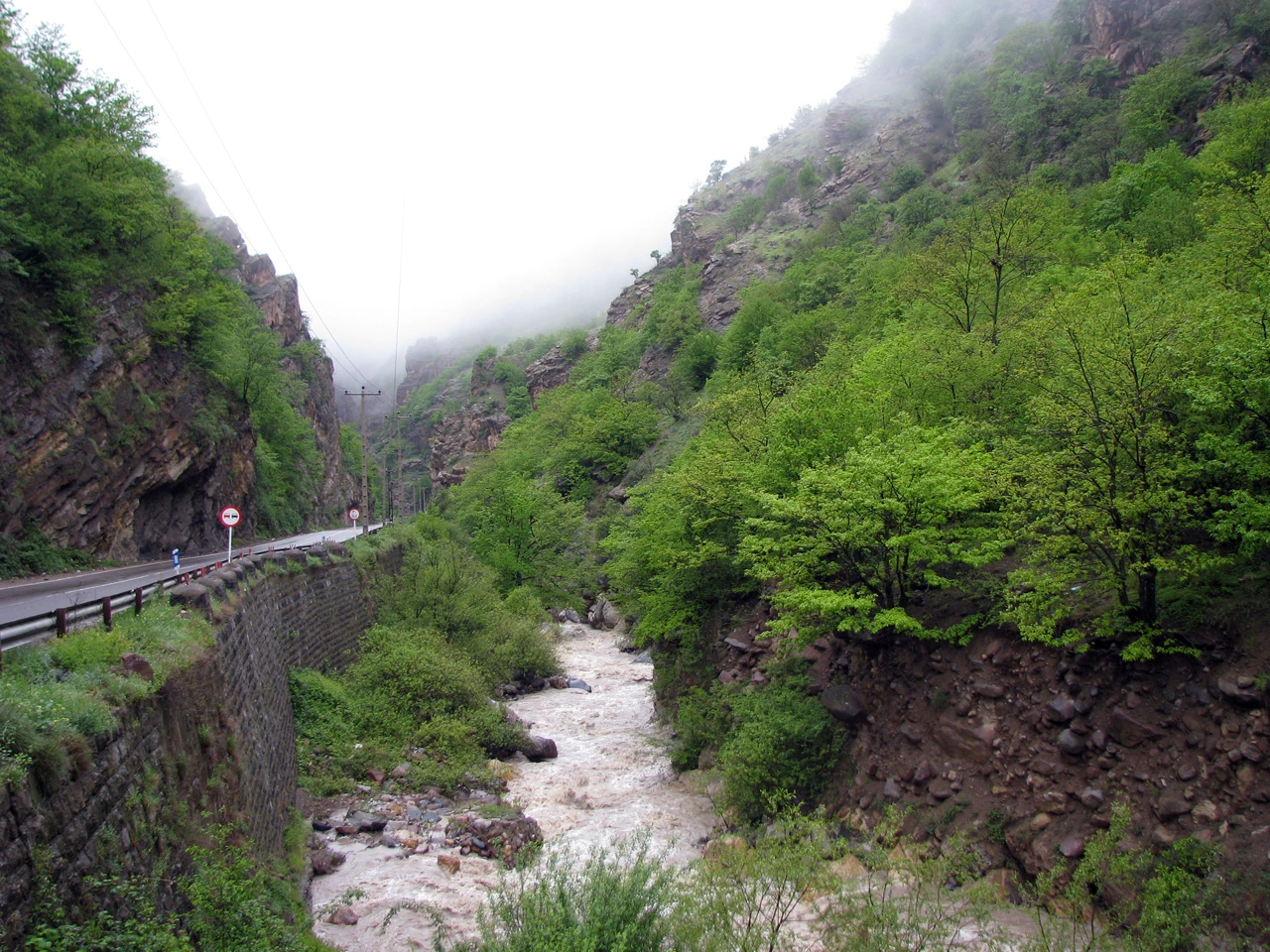 طبیعت و جاده تهران شمال