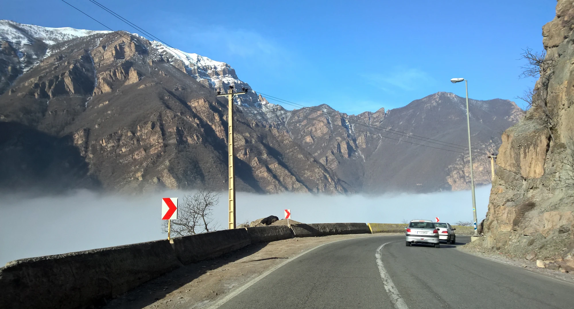 طبیعت و جاده تهران شمال